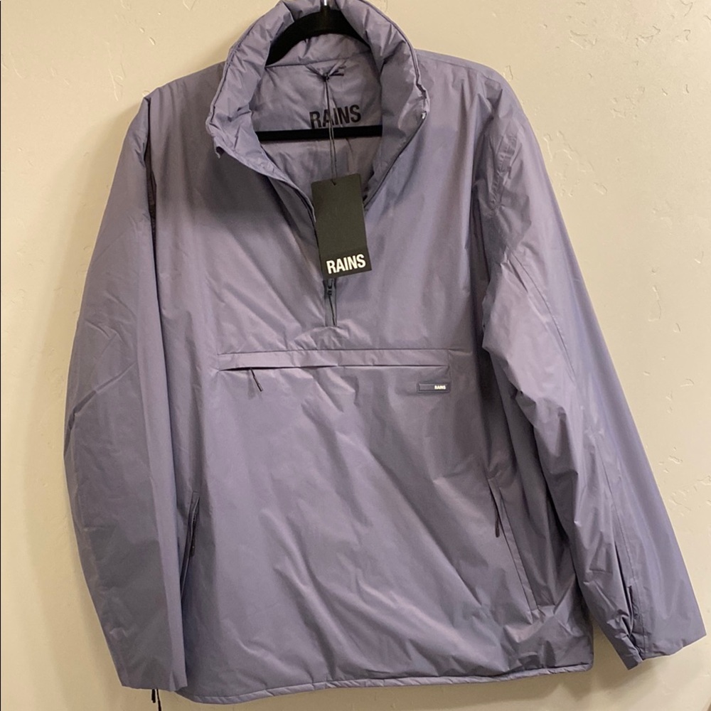 Rains Men’s size Large Heavy Anorak side zip Jacket